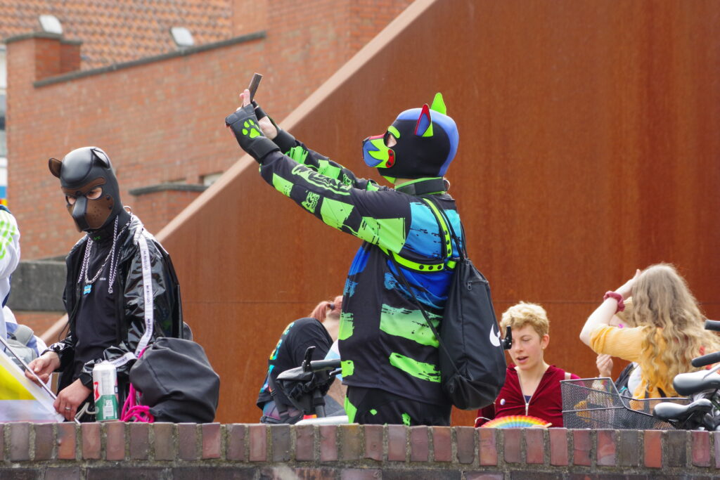 A person dressed in a Puppy costume in Bremerhaven