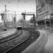 A view of train lines ad platforms with a local express train at Bremen main railway station. Copyright Urban Camera 2025.